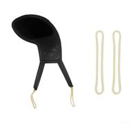 Housse de protection élastique pour violon de 34, 44, 12, 14, 18, 116 - Réduit la pression sur le cou et empêche l'inconfort du menton pendant la pratique (noir 3/4-4/4)