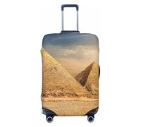Housse de protection élastique universelle avec motif pyramide égyptienne dans le désert, Noir , L, Bagage à main