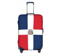 Housse de protection élégante pour valise, élastique, imprimé République dominicaine, accessoires de voyage, bagages extensibles, blanc, S