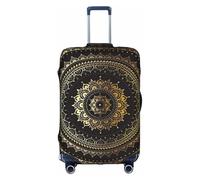 Housse de protection élégante pour valise, élastique kaléidoscope mandala imprimé bagage, accessoires de voyage, bagages extensibles, blanc, M