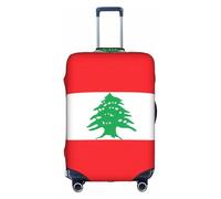 Housse de protection élégante pour valise, élastique, motif drapeau du Liban, accessoires de voyage, bagages extensibles, blanc, XL