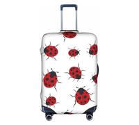 Housse de protection élégante pour valise - Élastique sept étoiles imprimé coccinelle Accessoires de voyage Bagages extensibles Bagages, blanc, S