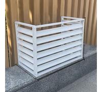 Housse de protection en aluminium pour climatiseur central pour unités extérieures, écran d'intimité autoportant, panneaux de clôture, poubelles, support de fleurs, couverture décorative pour unité de