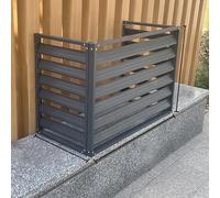 Housse de protection en aluminium pour climatiseur central pour unités extérieures, écran d'intimité autoportant, panneaux de clôture, poubelles, support de fleurs, couverture décorative pour unité de