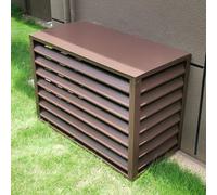 Housse de protection en aluminium pour climatiseur central pour unités extérieures, écran d'intimité autoportant, panneaux de clôture, poubelles, support de fleurs, couverture décorative pour unité de