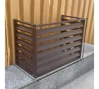 Housse de protection en aluminium pour climatiseur central pour unités extérieures, écran d'intimité autoportant, panneaux de clôture, poubelles, support de fleurs, couverture décorative pour unité de
