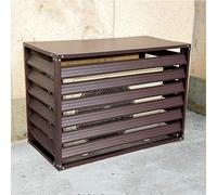 Housse de protection en aluminium pour climatiseur et pompe à chaleur - Clôture décorative et grilles de protection pour poubelle et condensateur