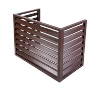 Housse de protection en aluminium pour climatiseur extérieur - Résistante aux intempéries - Convient aux terrasses et appartements - Vis de montage incluses - Parfait pour une protection toute l'année