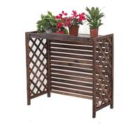 Housse de protection en bois pour climatiseur extérieur - Clôture de fleurs en bois - Protection contre les regards indiscrets
