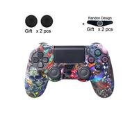 Housse de protection en caoutchouc et silicone souple pour manette Sony Playstation 4 PS4 (01-DATA FROG)