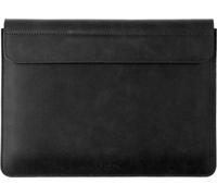 Housse de protection en cuir Fixed Oxford pour Apple MacBook Air 15.3" M4 / M3 / M2, noir