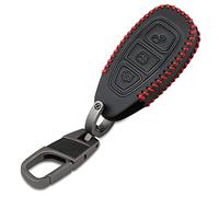 Housse de Protection en Cuir pour clé de Voiture pour Ford Ranger C-Max S-Max Focus MK3 Galaxy Mondeo Transit Tourneo Sac de télécommande Intelligent personnalisé