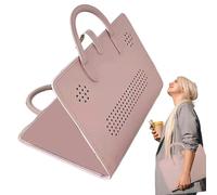 Housse de protection en cuir synthétique pour ordinateur portable - Housse de protection imperméable avec poignée pour ordinateur portable - Rose