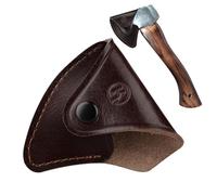 Housse de protection en cuir synthétique pour tête de hache de camping et hachette de bûcheron 11 x 9 cm