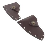 Housse de Protection en Cuir Tête de Hache 2 Pièces pour Portable | Rangement Pratique, pour Camping Extérieur et Barbecue, Accessoire de Chasse Couleur Aléatoire