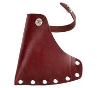 Housse de Protection en Cuir, Transport Sûr en Extérieur | Cuir de Vache, Protège la Lame Tête, Style Rustique, pour Camping et Coupe du Bois