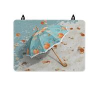 Housse de protection en forme de citrouille pour cuisinière électrique, motif feuilles d'automne saisonnières, parapluie pour plaque de cuisson à induction ou utilisation quotidienne de cuisine, 71 x
