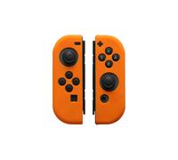 Housse de protection en gel de silicone souple pour manette de jeu Nintendo, orange, gauche et droite,