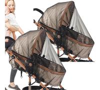 Housse de protection en maille pour bébé - Couverture complète respirante et portable - Protection solaire - Pour camping, crèche, voiture, voyage, randonnée, balcon