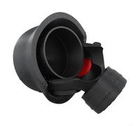 Housse de protection en plastique pour attelage de remorque avec casque et visière, verrou à vis antivol, conçu pour s'adapter aux tailles d'attelage de remorque standard (rouge)
