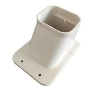 Housse de protection en PVC de qualité supérieure pour systèmes de climatisation divisés et centraux - Manchon de dissimulation avec capuchon d'entrée murale, coude plat à 90° et protection de tuyau