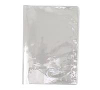 Housse de protection en PVC transparent imperméable pour cahier, classeur, scrapbooking, pochettes rigides avec fermeture éclair pour manuels scolaires pour les amoureux, grande taille