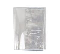 Housse de protection en PVC transparent imperméable pour cahier, classeur, scrapbooking, pochettes rigides avec fermeture éclair pour manuels scolaires pour les amoureux, grande taille