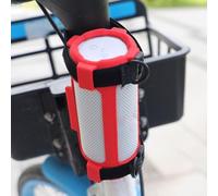 Housse de protection en silicone avec bandoulière réglable compatible avec haut-parleur GRIP BT pour un transport sécurisé (rouge)