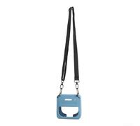 Housse de protection en silicone compatible avec Bose II avec bandoulière et deux boucles de sécurité (bleu)