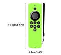 Housse de protection en silicone compatible avec la télécommande Amazon Voice Remote Lite Fire TV Stick Smart TV Remote Silicone Case