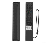 Housse de protection en silicone compatible avec RC833A, housse de protection souple antichoc pour télécommande TV, antidérapante, lavable avec cordon de support (noir)