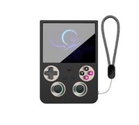 Housse de protection en silicone pour ANBERNIC RG477V Housse de protection intégrale antichoc et résistante aux chutes, avec capuchons pour joystick et lanière (Noir)