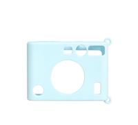 Housse de protection en silicone pour appareil photo Instax Mini EVO - Couleur unie - Résistante à la poussière et aux taches - Housse de protection, bleu, Unisexe