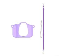Housse de protection en silicone pour appareil photo Seckton X2 avec design profilé pour maintenir l'utilisation complète des commandes et options de connectivité (violet)