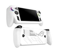 Housse de Protection en Silicone pour ASUS ROG Ally X, Coque Antichoc Intégrale avec Capuchons pour Joysticks, Prise Antidérapante, Découpes Précises pour Charge et Ports, Facile à Nettoyer (Blanc)
