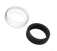 Housse de protection en silicone pour bague Oura 5 couches résistantes aux rayures pour préserver l'apparence de la bague pendant les activités quotidiennes (S noir + transparent)