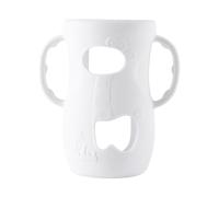 Housse de Protection en Silicone pour Biberon en Verre | Housse De Protection Avec 2 Poignées Antidérapante, Anti-Casse Prise en Facile pour Nourrissage Bébés et Jeunes