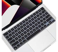 Housse de protection en silicone pour clavier MacBook Air 13,6" M2 A2681 2022 et 2021 Apple MacBook Pro 14" A2442, MacBook Pro 14, noir