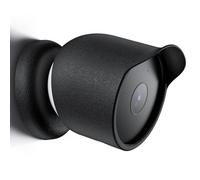Housse de protection en silicone pour Google Nest Cam extérieur ou intérieur (batterie) étanche caméra de sécurité housse de protection accessoires (noir)