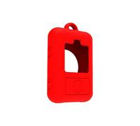 Housse de Protection en Silicone pour Insta360 X2/X3/RS GPS Smart étanche télécommande Anti-poussière et Anti-Chute Housse de Protection Souple (Rouge)