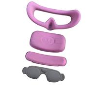 Housse de protection en silicone pour lunettes - 3 coussinets en mousse souple - Accessoires pour la peau - Support de tête amélioré