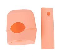 Housse de protection en silicone pour sèche-cheveux, anti-poussière, facile à installer, écologique, durable, couleur noir, vert matcha, rose clair, corail, orange, gris (orange)