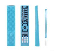 Housse de protection en silicone pour télécommande de télévision japonaise HISENSE ERF3C46H offrant une meilleure prise en main et une protection contre les chutes lors d'un usage quotidien (bleu