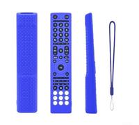 Housse de protection en silicone pour télécommande de télévision japonaise HISENSE ERF3C46H offrant une meilleure prise en main et une protection contre les chutes lors d'un usage quotidien (bleu