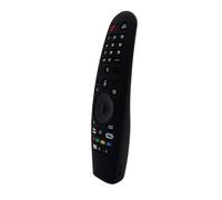 Housse de Protection en Silicone pour télécommande de télévision pour LG AN-MR600 AN-MR650A, étui de Protection de la télécommande de la télévision Intelligente, avec Cordon de Serrage (Noir)