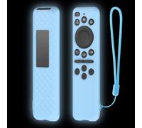 Housse de protection en silicone pour télécommande vocale Samsung BN59-01432A BN59-01480L fabriquée avec un matériau résistant et une texture améliorée (bleu la nuit)