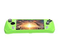Housse de Protection en Silicone Souple pour ASUS ROG Ally Étui pour Console de Jeu Housse de Protection avec Support Coque de Protection Anti-Chute et Deux Capuchons de poignée de Pouce (Green)