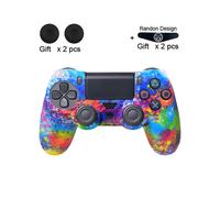 Housse de protection en silicone souple pour manette Sony Playstation 4 PS4 Motif graffiti 05-DATA FROG