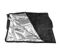 Housse de protection en tissu Oxford 210D pour barbecue extérieur de 106,7 cm, résistante au vent, à la neige, à la poussière et à la lumière du soleil, avec fond élastique pour un ajustement sûr