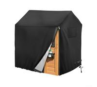 Housse de protection en tissu Oxford 210D pour extérieur, cabane de jeu en bois, imperméable, résistante aux UV et aux intempéries, avec cordon de serrage (145 x 145 x 160 cm)